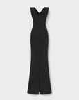 Black Xena Cut-out Long Evening Dress | Porterist