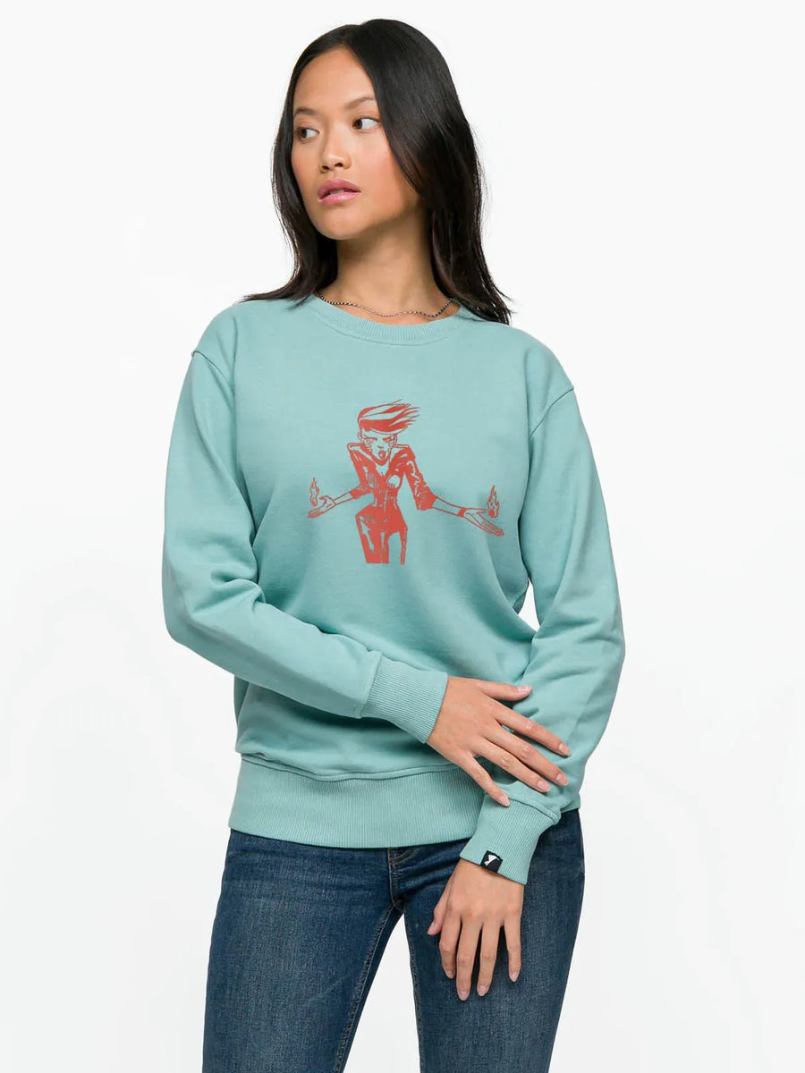Firewall Woman Sweatshirt - Mint | Porterist