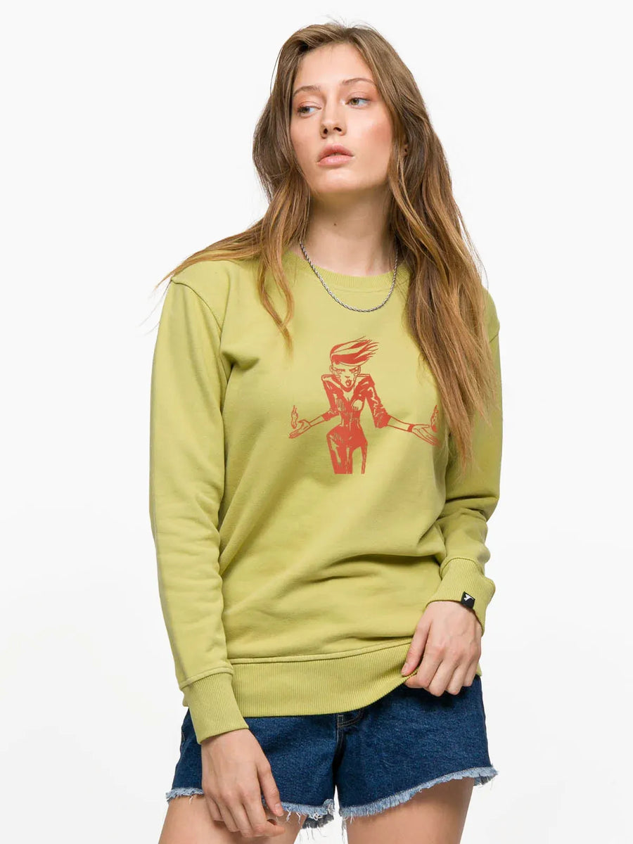 Firewall Woman Sweatshirt - Green | Porterist