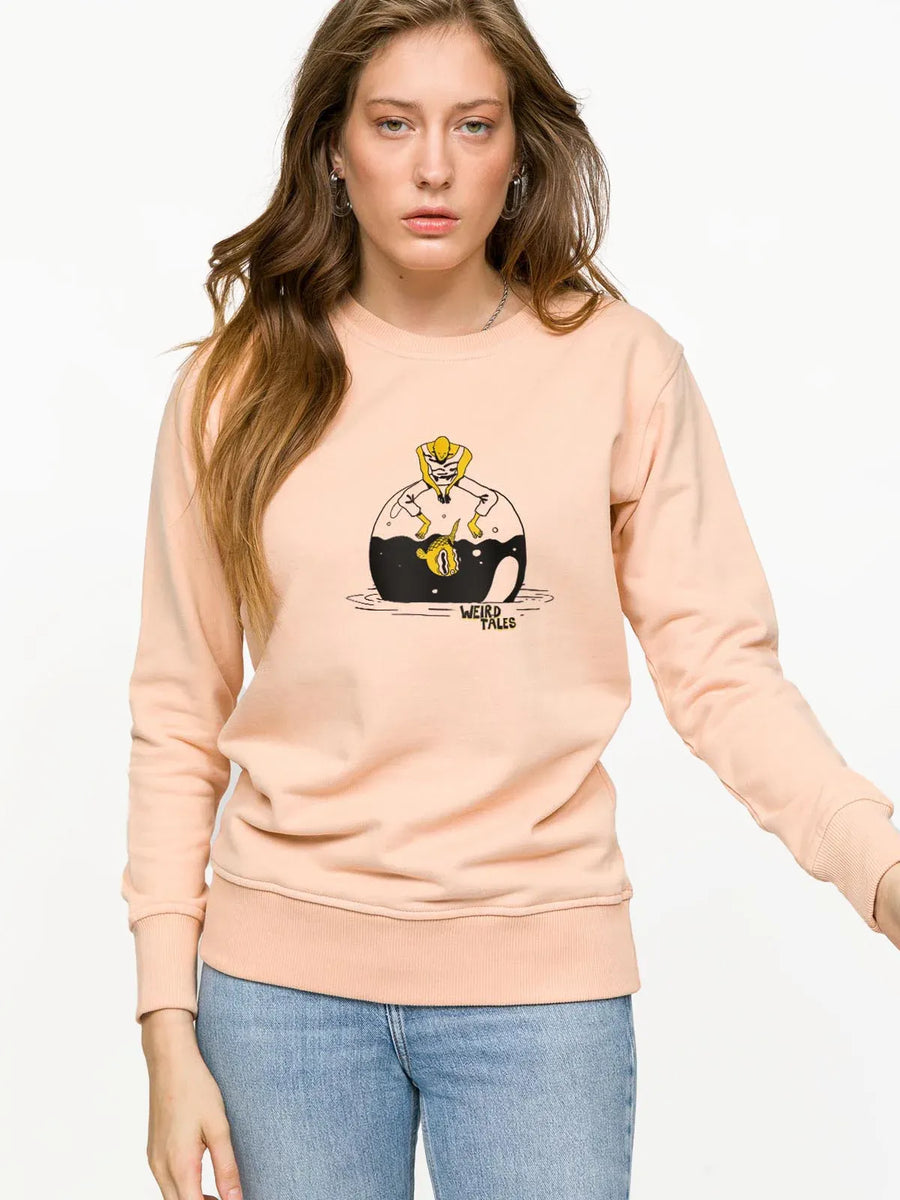 Fishing Woman Sweatshirt - Pink | Porterist