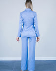 Blue Bow Tie Jacket And Trousers Set | Porterist