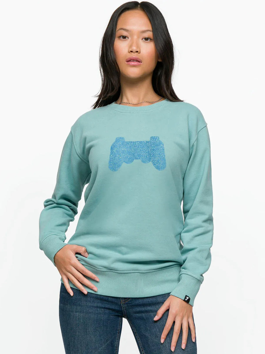 Game Over Woman Sweatshirt - Mint | Porterist