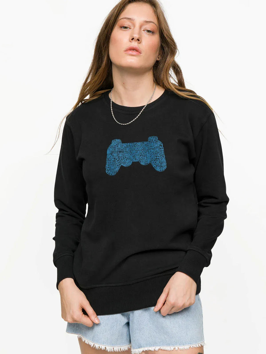 Game Over Woman Sweatshirt - Black | Porterist