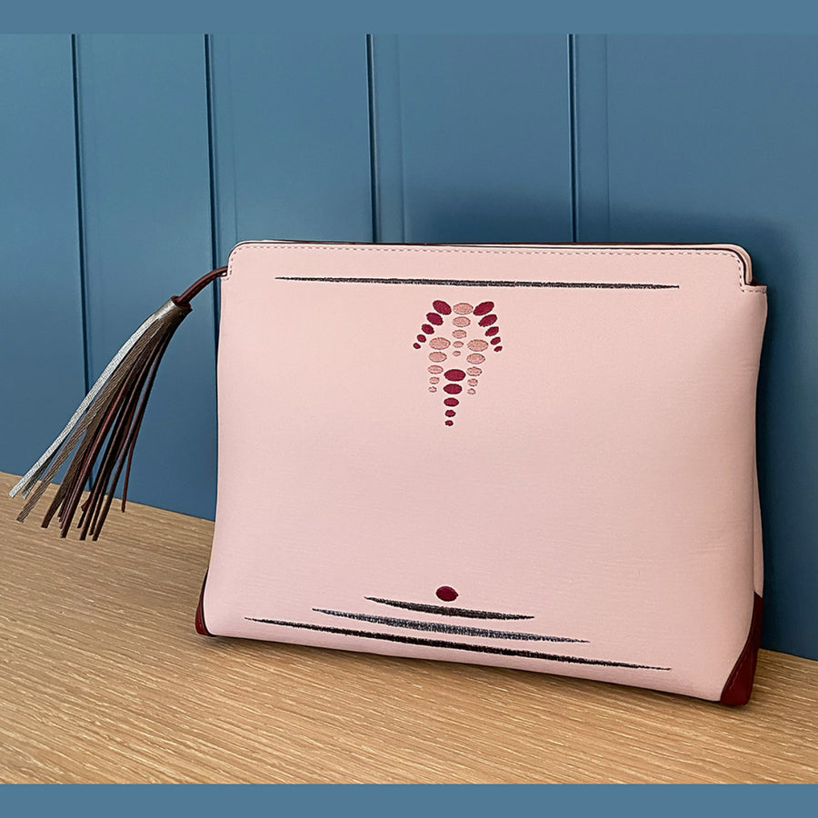 Dusty Rose Mun Clutch - Large Size | Porterist