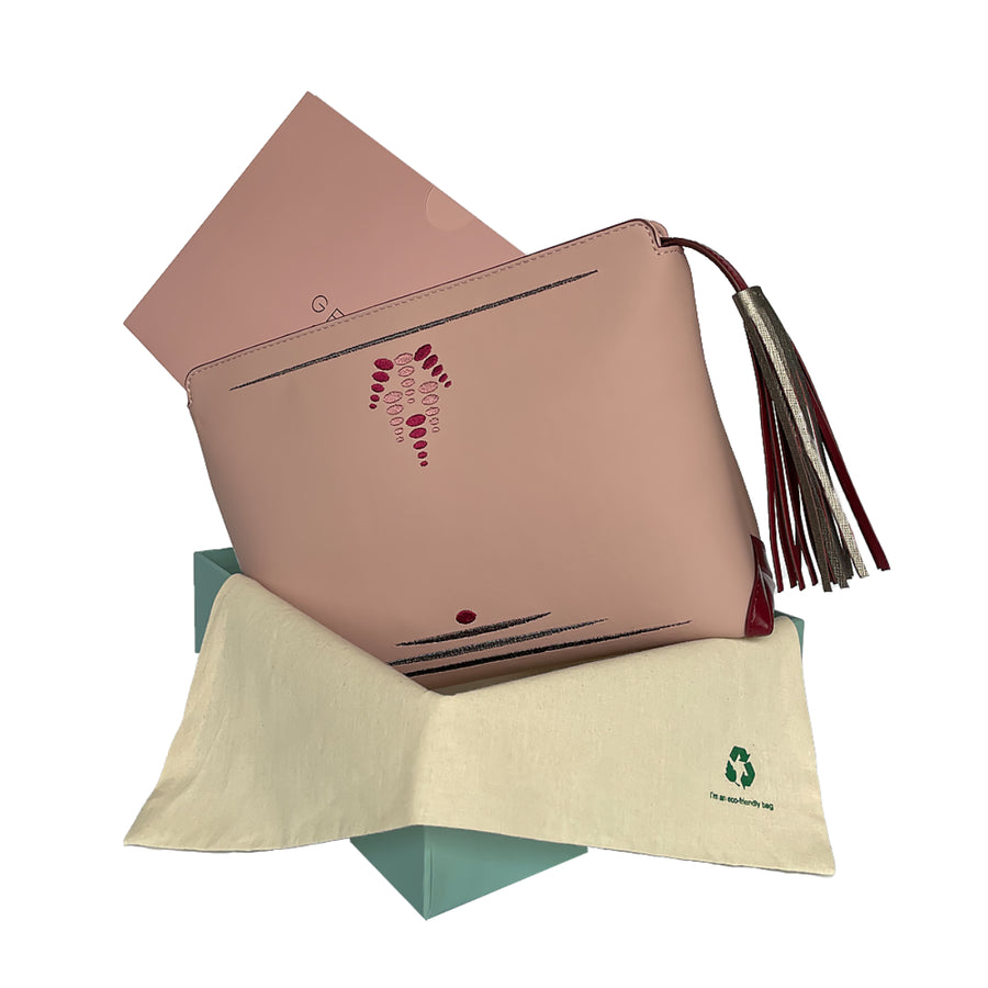 Dusty Rose Mun Clutch - Large Size | Porterist