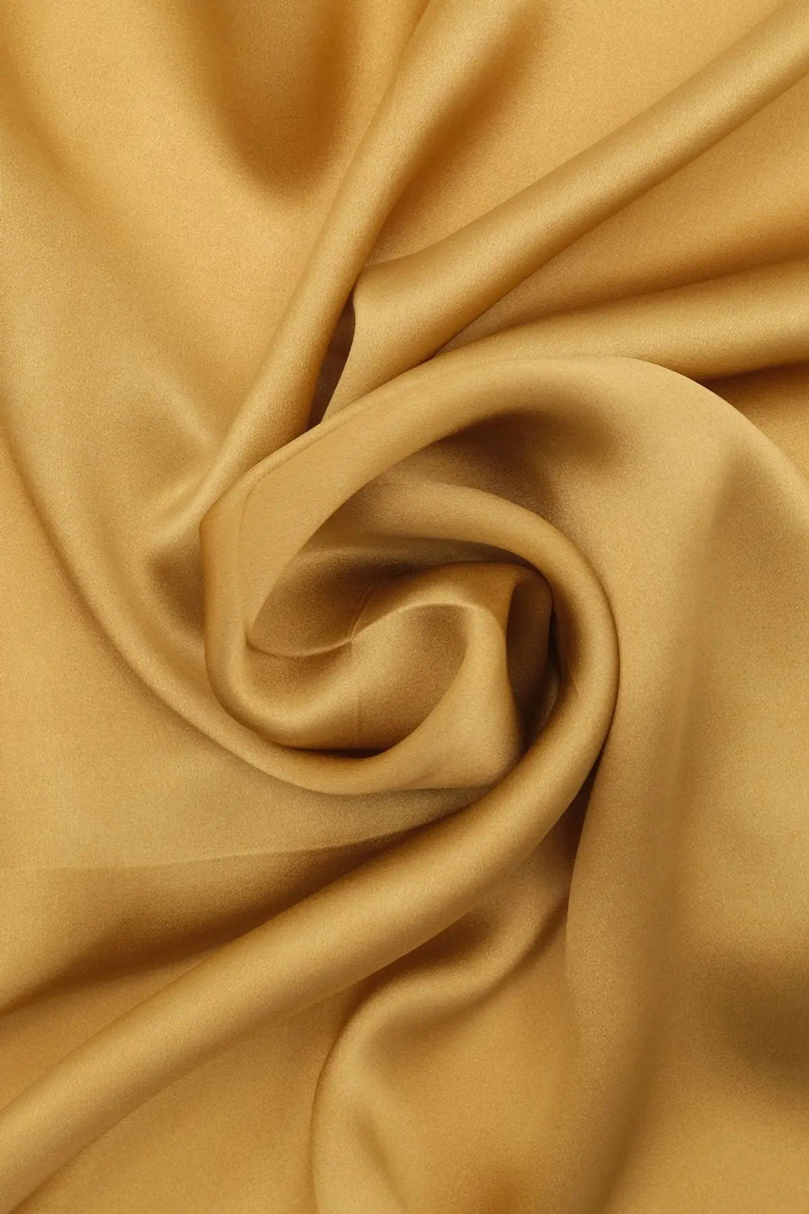 Mustard Pure Silk Plain Color Small Scarf | Porterist