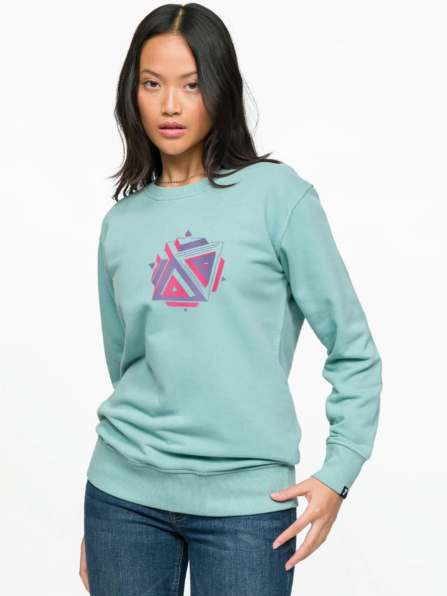 Hyperprism Woman Sweatshirt - Mint | Porterist
