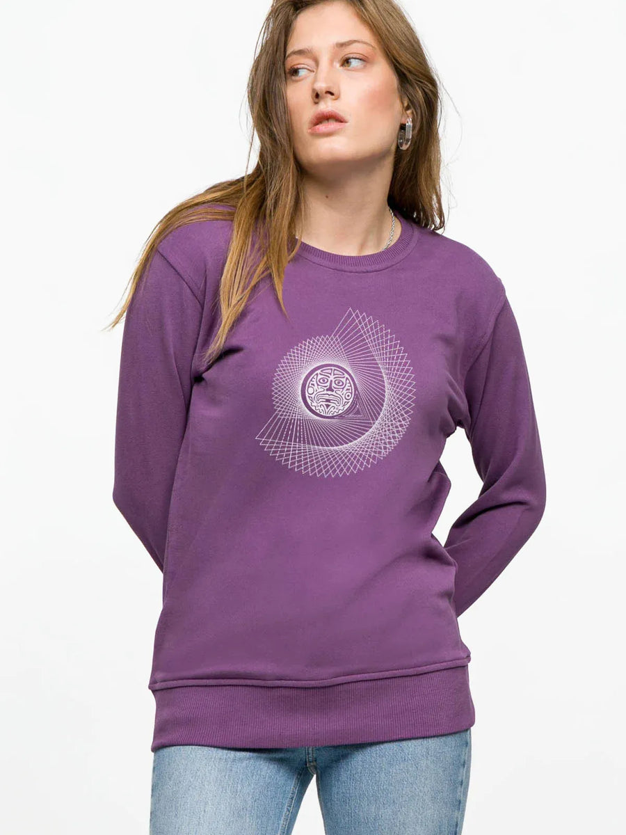 Inca Woman Sweatshirt - Purple | Porterist
