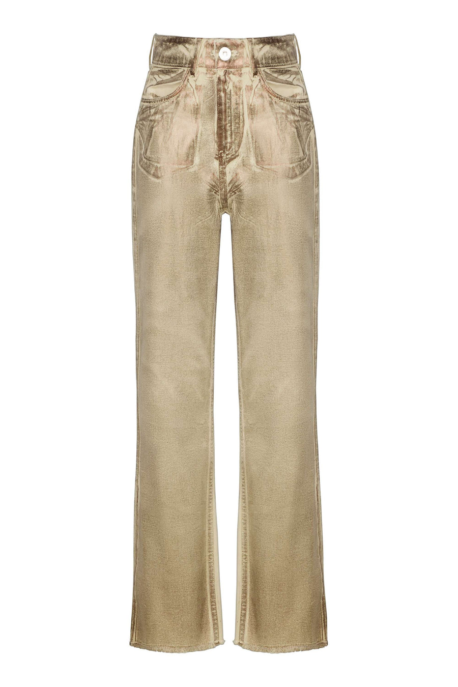 Metallic Straight Leg Jeans | Porterist