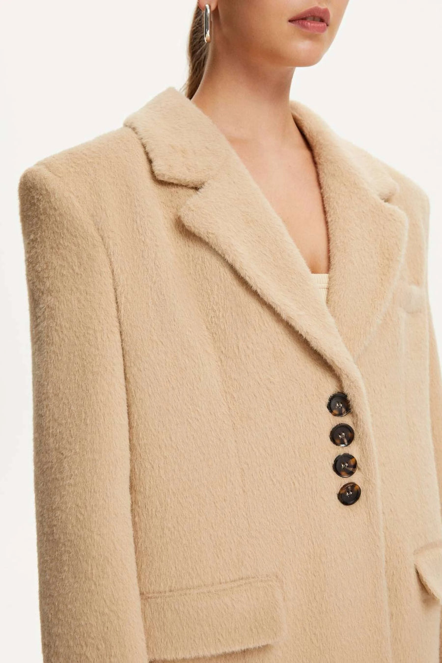 Faux Fur Double - breasted Jacket | Porterist