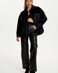 Lapel Collar Faux Fur Jacket | Porterist