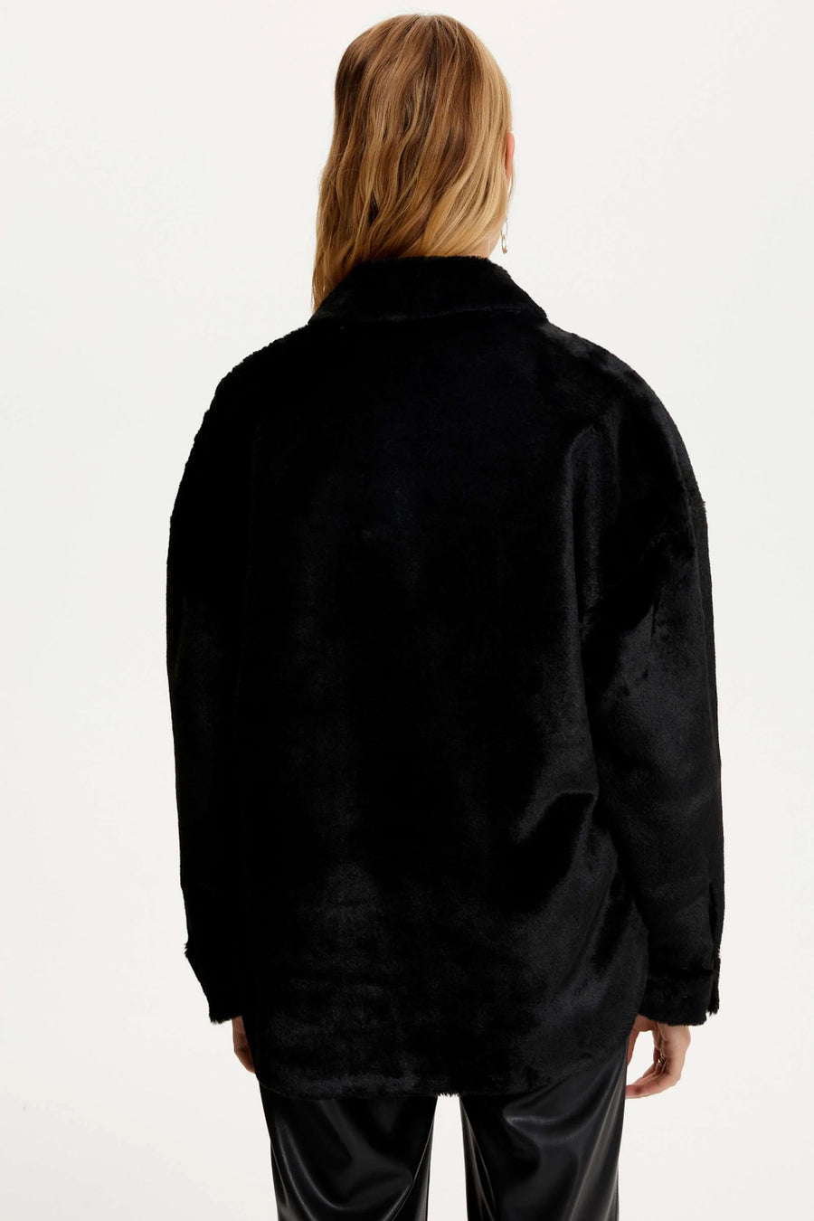 Lapel Collar Faux Fur Jacket | Porterist