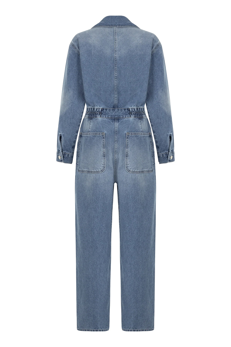 Indigo Denim Cargo Jumpsuit | Porterist