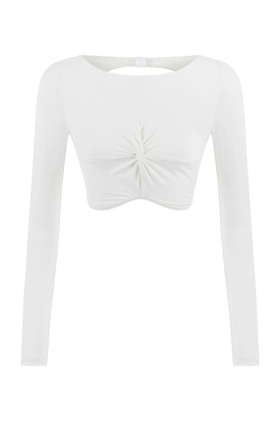 Crop Top Ivory With Knot | Porterist