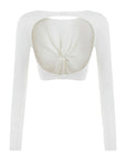 Crop Top Ivory With Knot | Porterist