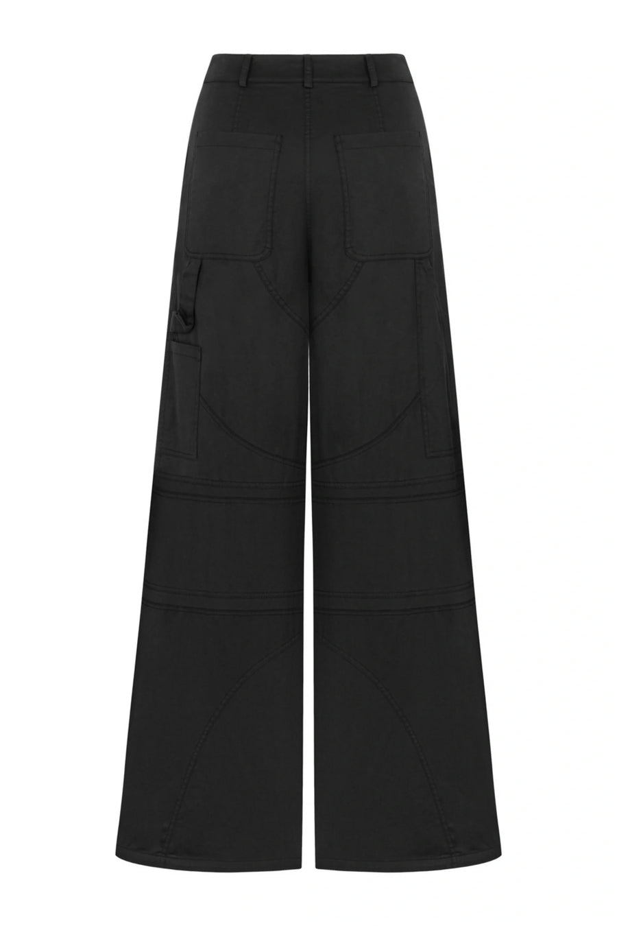 Ecru Contrast Top Stitching Pants | Porterist