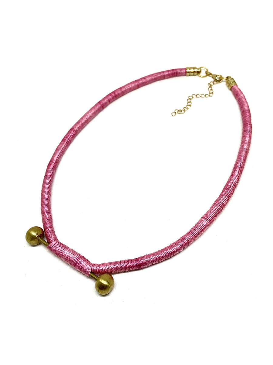 Brassball Light Pink Choker | Porterist