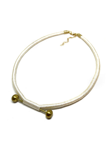 Brassball Beige Choker | Porterist