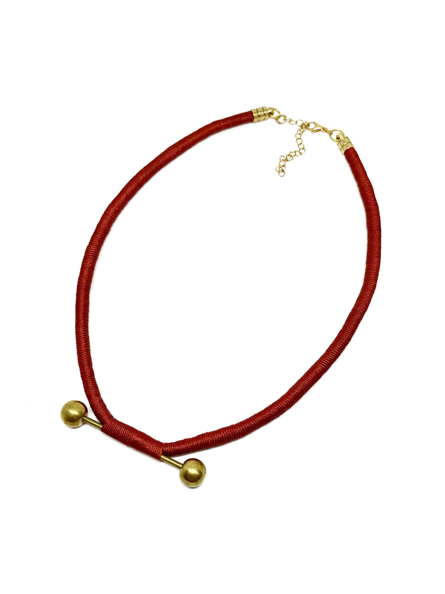 Brassball Red Choker | Porterist