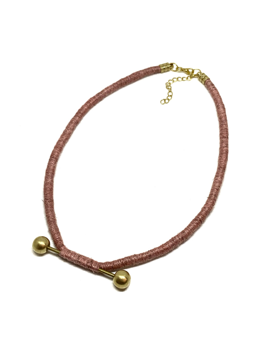 Brassball Pink Hemp Choker | Porterist