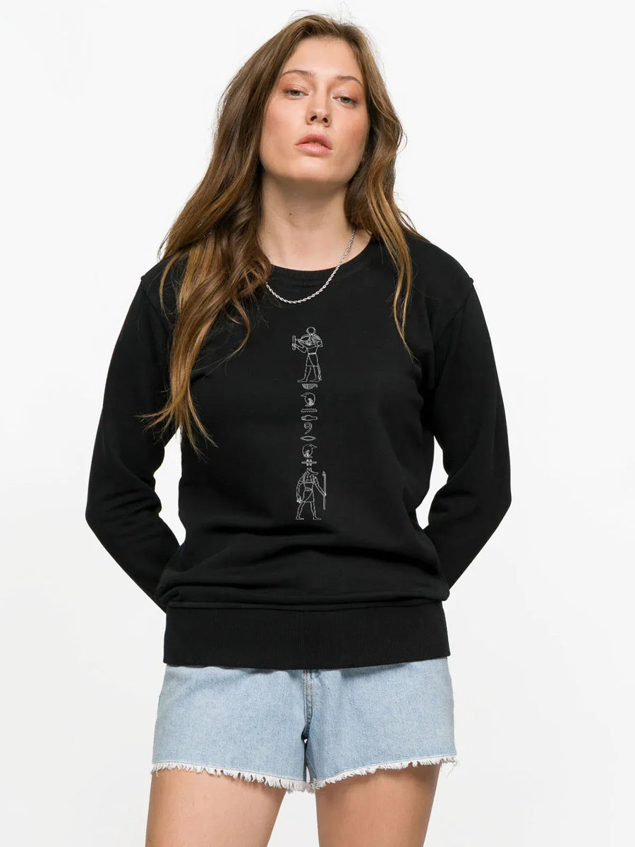 Papyrus Woman Sweatshirt - Black | Porterist