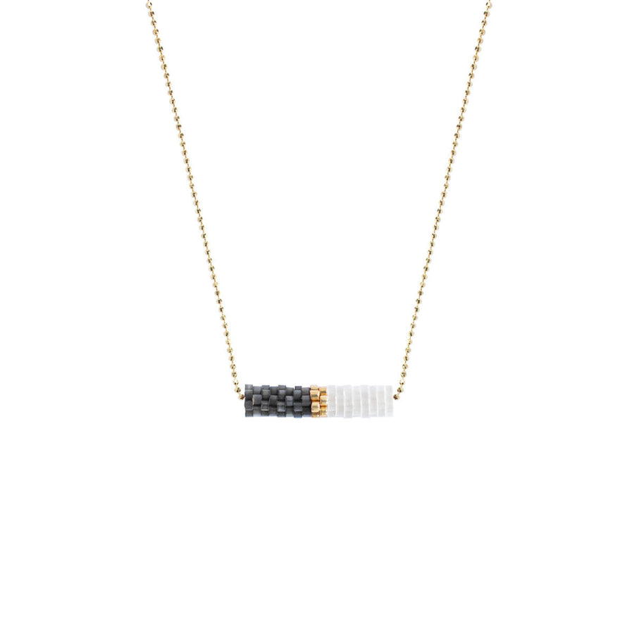 Black And White Split Necklace | Porterist