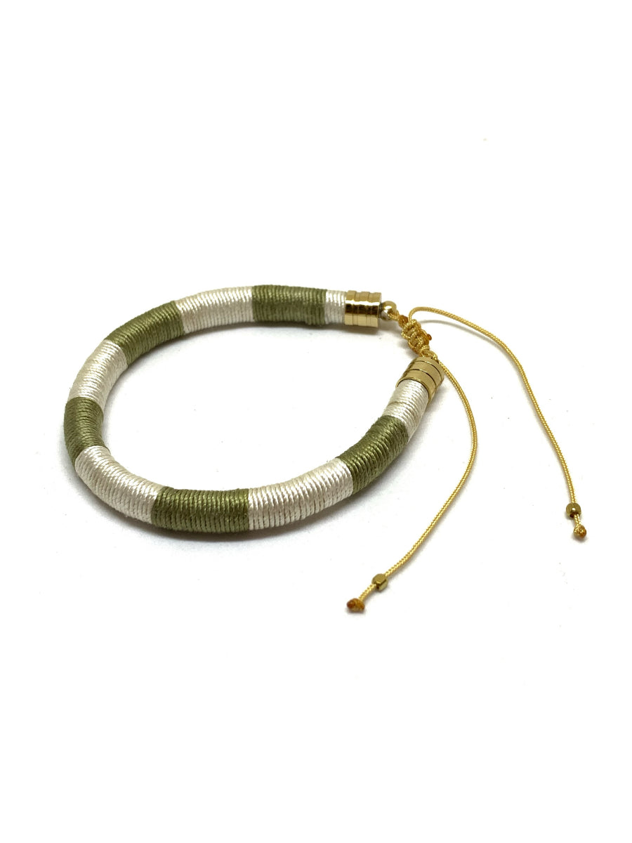 Striped Green Bracelet | Porterist