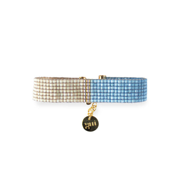 Blue - beige Split Bracelet | Porterist