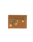 Card Holder Tan Hand Painted | Porterist