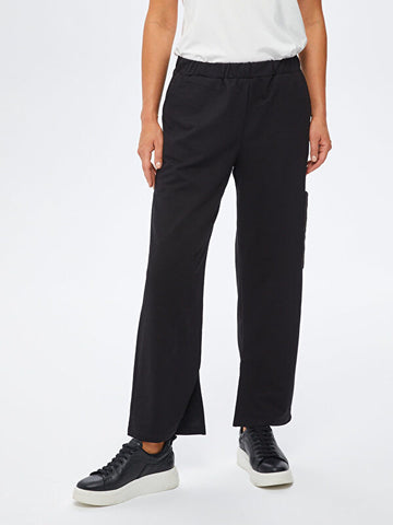 Black Quilted Detailed Sweatpants 67261 | Porterist