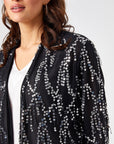 Black Sequin Jacket 68124 | Porterist