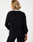 Black Color Block Jacket 68224 | Porterist