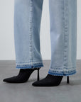 Basic Straight Jean Trousers With Accessory Buckle Detail