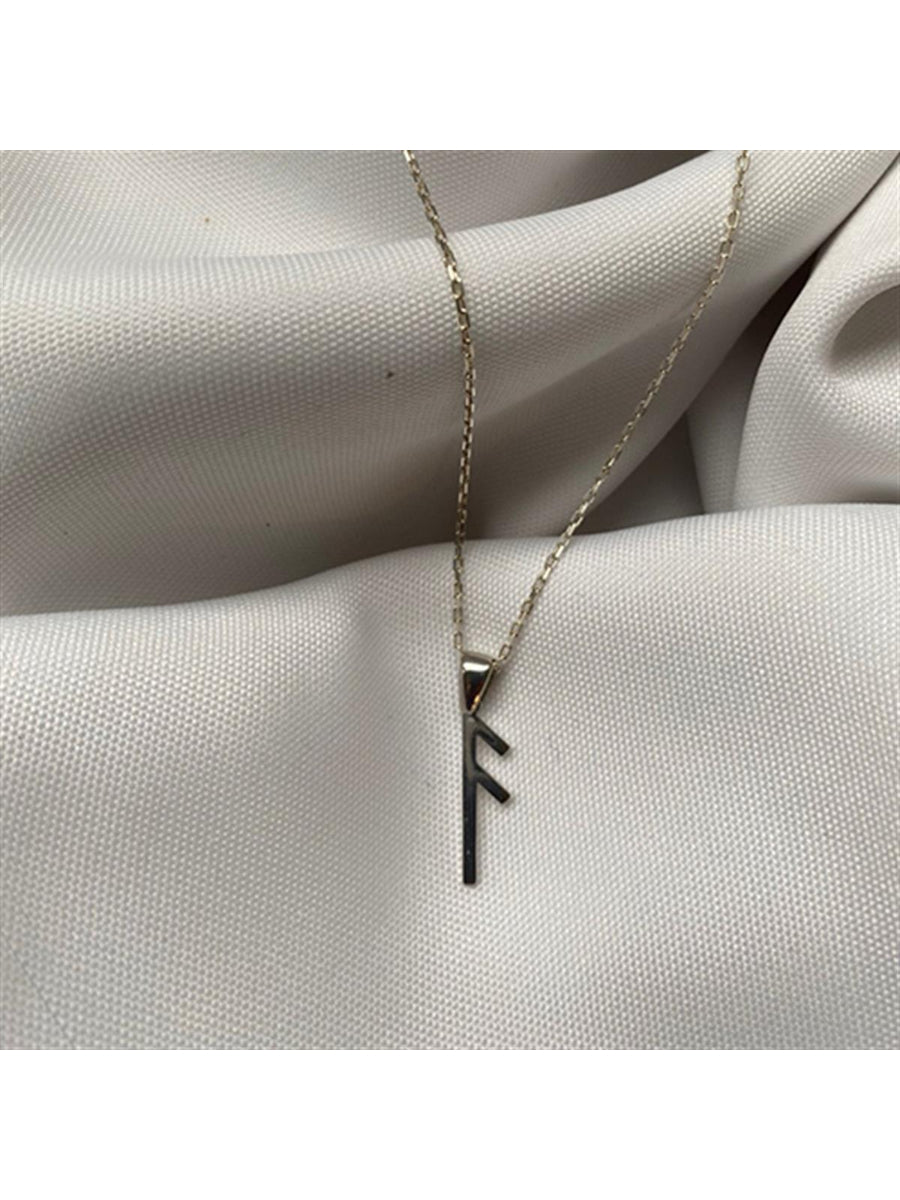 Ansuz Chain Necklace - Silver | Porterist