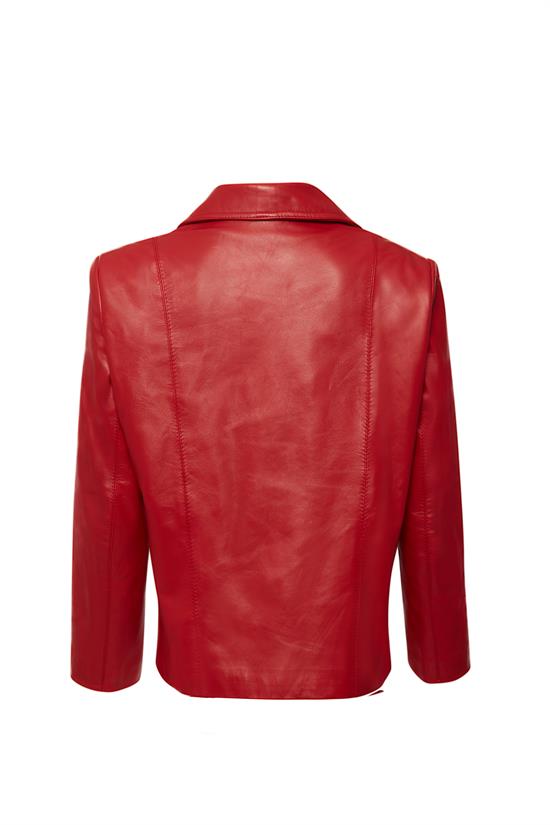 Red Aphrodite Leather Jacket | Porterist