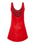 Red Aphrodite Leather Mini Dress | Porterist