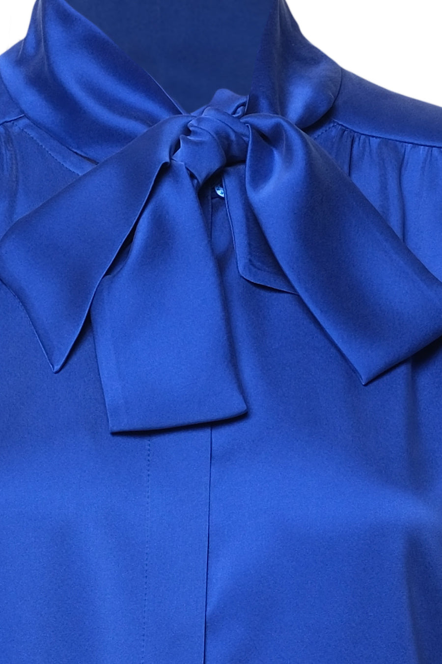 Blue Pure Silk Cecilia Shirt | Porterist