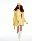 Hooded Yellow Coat With Belt | Porterist