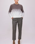 Patterned Bicycle Neck Knit Mink | Porterist