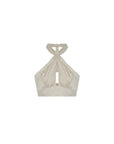 Necktie Detail Ecru Bustier | Porterist