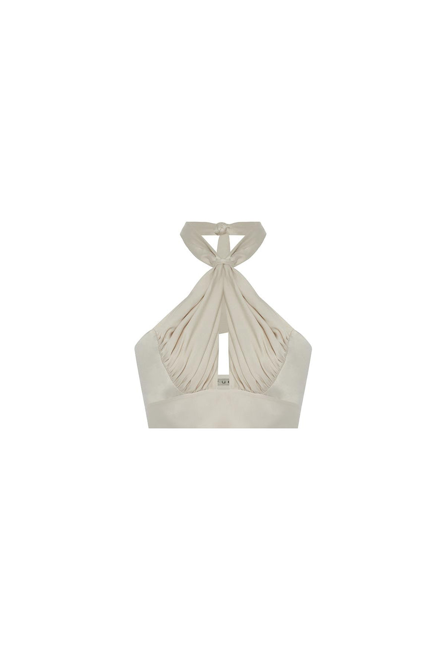 Necktie Detail Ecru Bustier | Porterist