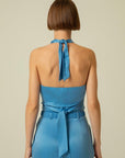 Necktie Detail Blue Bustier | Porterist