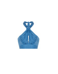 Necktie Detail Blue Bustier | Porterist