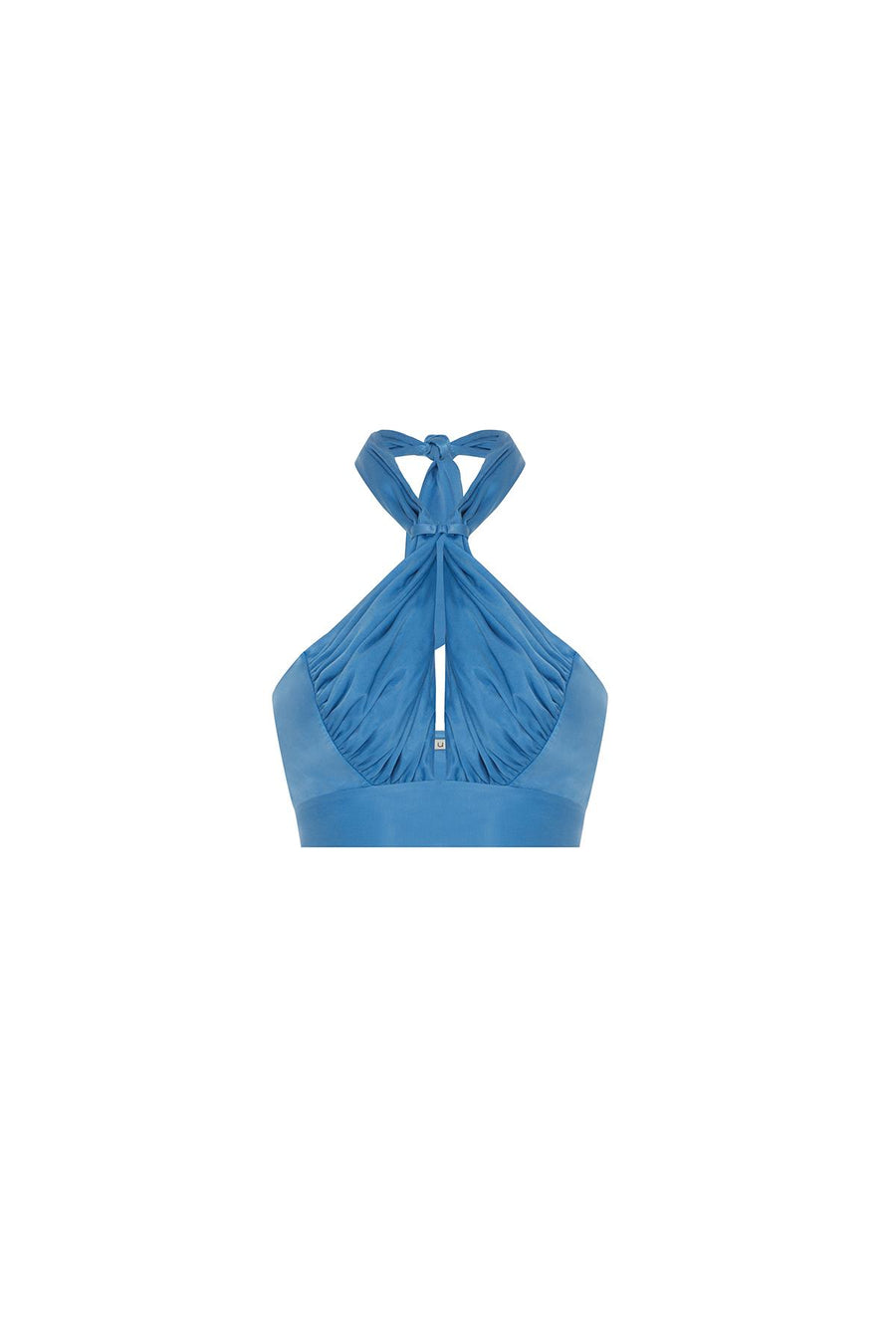 Necktie Detail Blue Bustier | Porterist