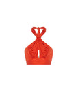 Necktie Detail Coral Bustier | Porterist