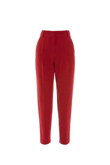 Carrot Model Red Pants With Pockets | Porterist