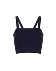 Navy Blue Crop Top With Thick Straps | Porterist