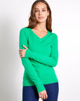 V Neck Seamless Knitwear Sweater | Porterist