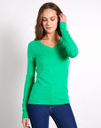 V Neck Seamless Knitwear Sweater | Porterist