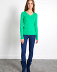 V Neck Seamless Knitwear Sweater | Porterist